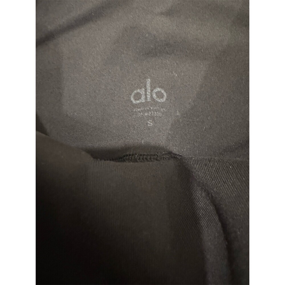 Alo Yoga Moto Leggings Womens Size S Black Airbrush 7/8 High-Waist Moto - Picture 6 of 8